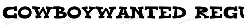 CowboyWanted Regular字体转换